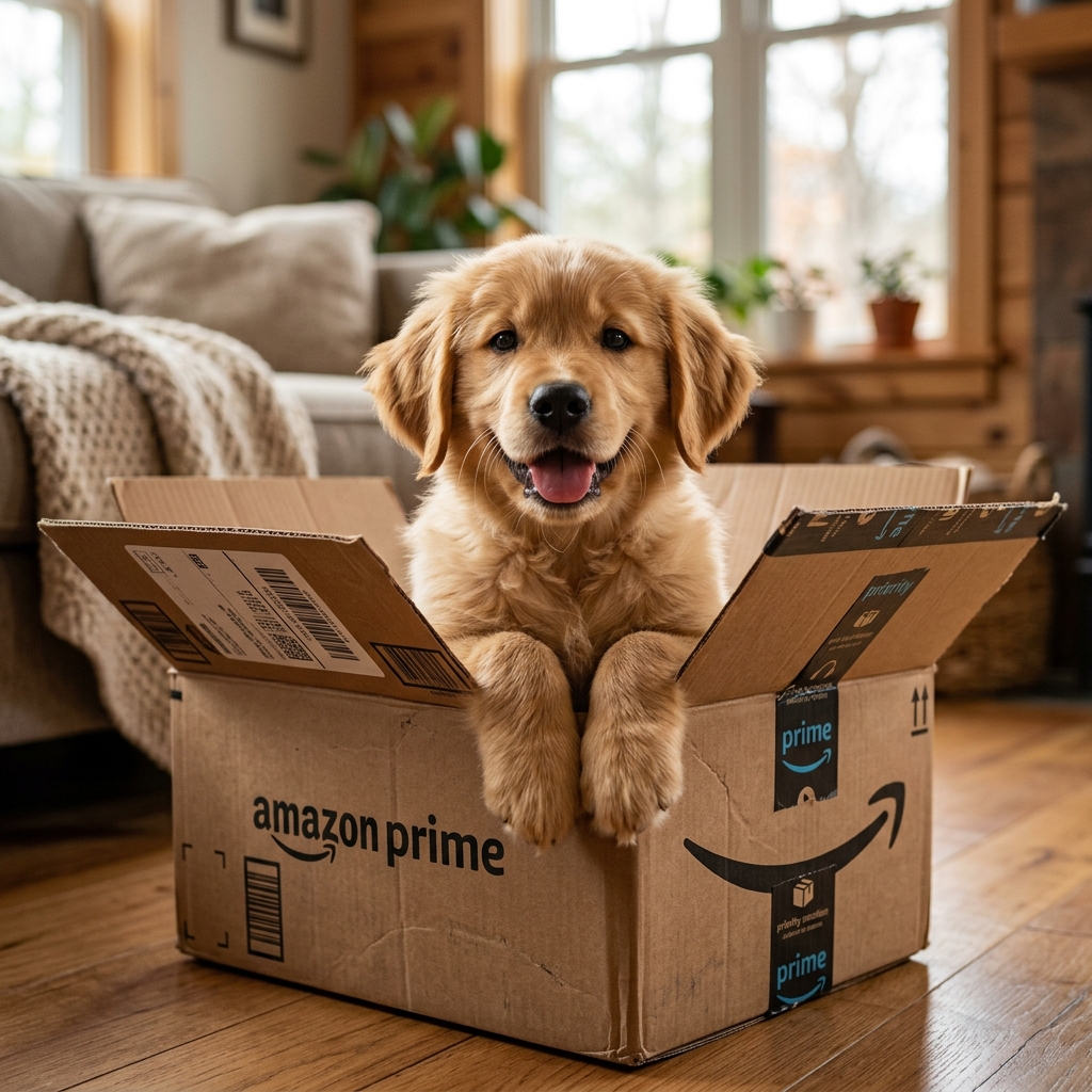 Adorable Amazon Dog Meme